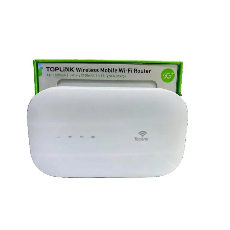 Toplink Hw66c Wireless 4G LTE CAT4 WiFi Mifi Router 2300mah Battery