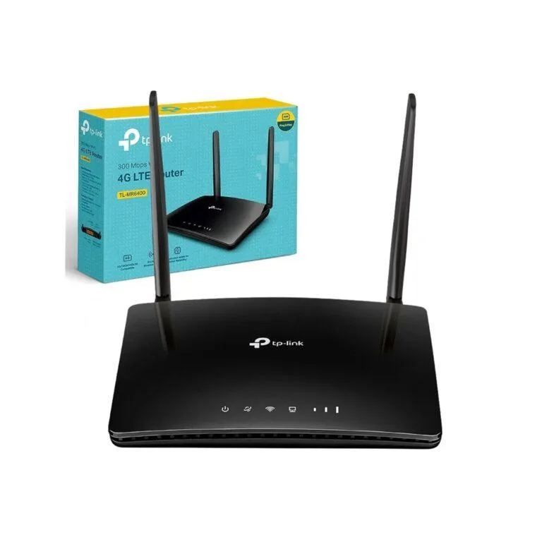 TP-Link TL-MR6400 N300Mbps WiFi 4G Router, 4G Cat4 LTE