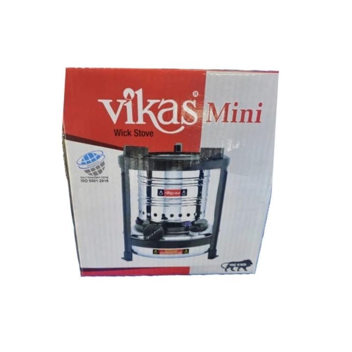 Vikas Stainless Steel Kerosene / Paraffin Wick Stove 1Litre (Made In India)
