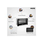 Geepas 42L Electric Mini Oven with Rotisserie and Timer GO4450