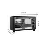 Geepas 42L Electric Mini Oven with Rotisserie and Timer GO4450