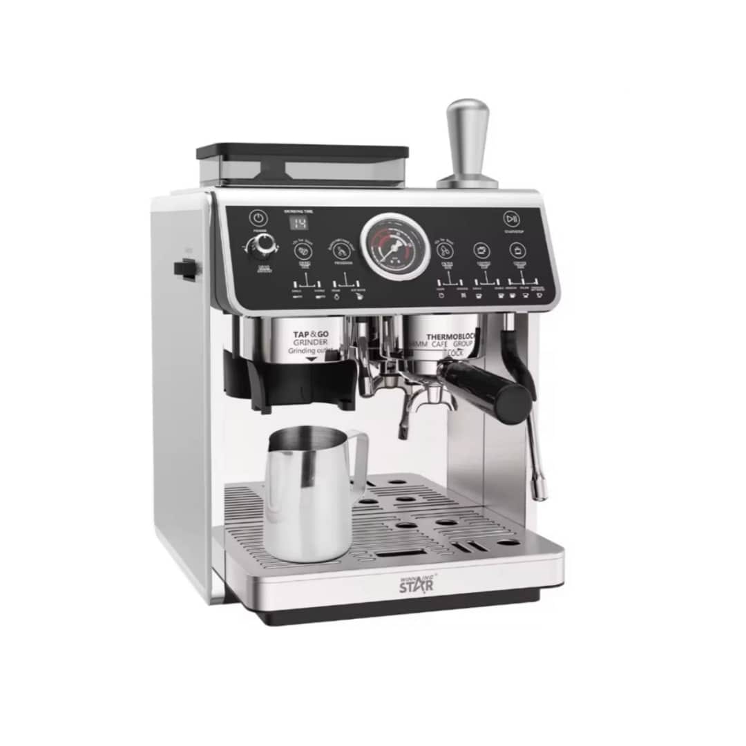 Winning Star ST-9714 Espresso Coffee Machine with Built-in Grinder