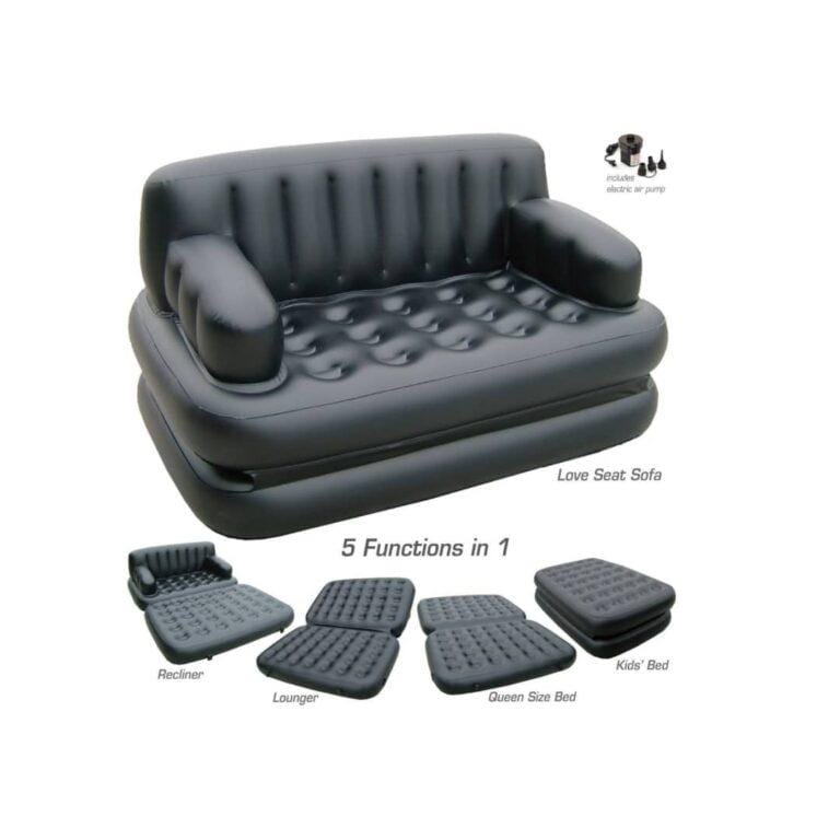 Dr Cozy Inflatable 5 In 1 Air Sofa Bed With Electric Air Pump