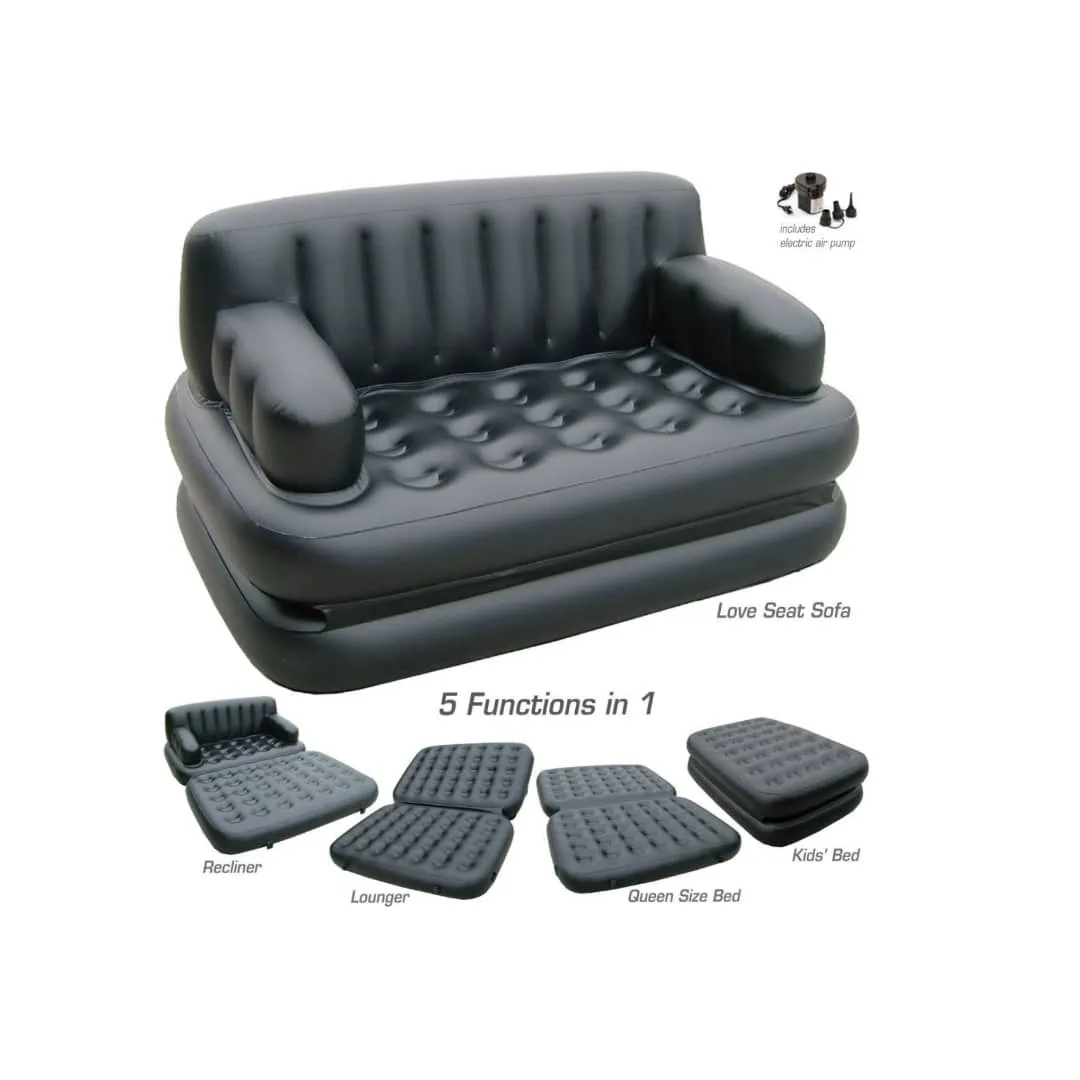 Dr Cozy Inflatable 5 In 1 Air Sofa Bed With Electric Air Pump