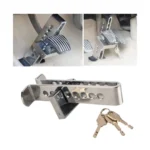 AllExtreme CQ-248 8 Hole Brake Clutch Pedal Car Lock Universal Anti-Theft Adjustable Accelerator Throttle Locking Rod