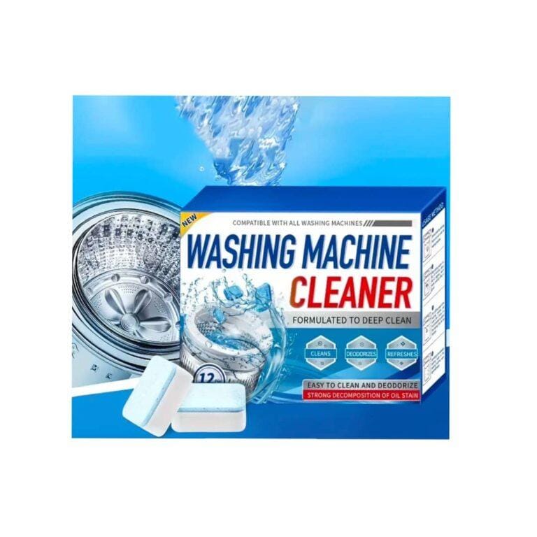 12 Pack Washing Machine Cleaner Descaler - Deep Cleaning & Deodorizing, Front Loader & Top Load Washer