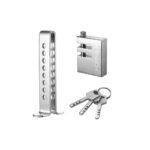AllExtreme CQ-248 8 Hole Brake Clutch Pedal Car Lock Universal Anti-Theft Adjustable Accelerator Throttle Locking Rod