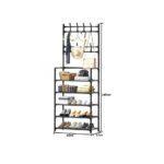 5 Tier 2 IN 1 Cloth Hanger And Shoe Rack Organiser