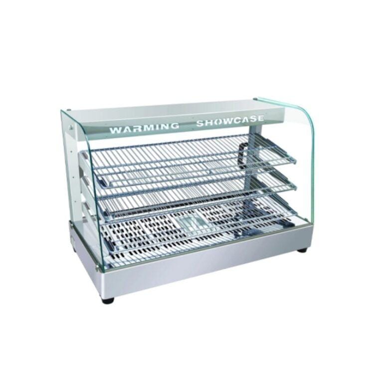 3 Tier Countertop Glass Food Display Warmer