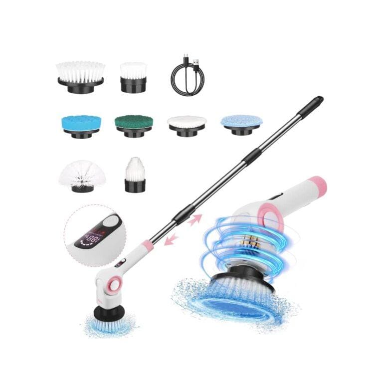 DSP 11-in-1 Electric Spin Scrubber , Cleaning Brush , Electric Spin Brush with LED Display KD2504
