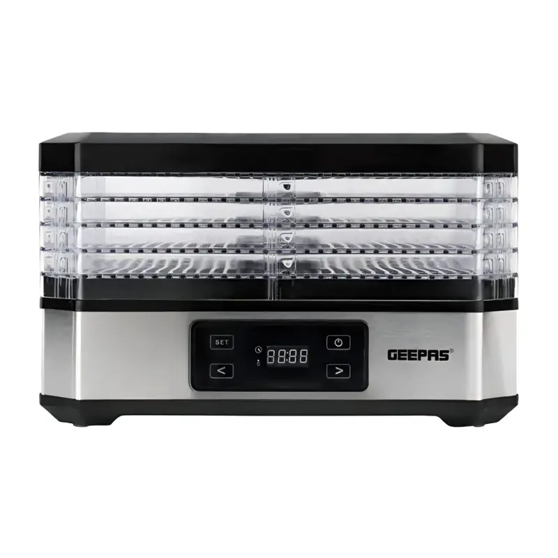 Geepas dehydrator1 Geepas 5 Layers Digital Food Dehydrator 500W GFD63013N