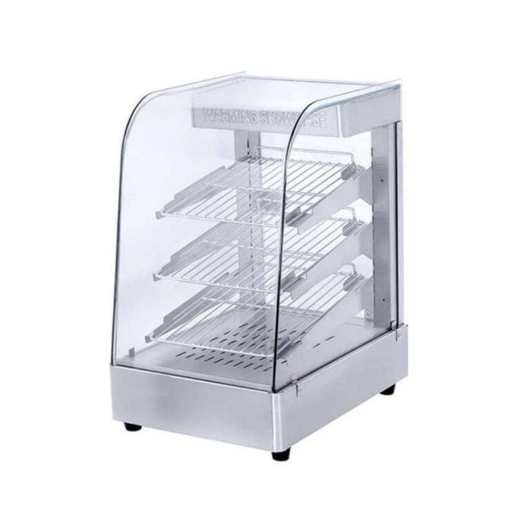 3 Tier Countertop Glass Food Display Warmer