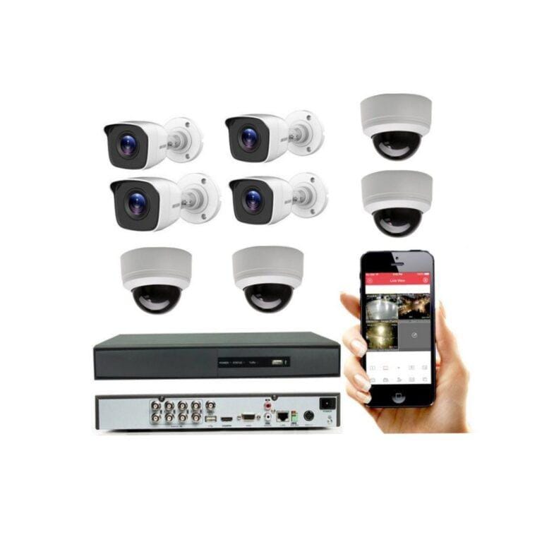 Hikvision 2mp Full HD 8- Camera CCTV Kit with 8- Channel DVR, 1TB HDD, 10A, 200m Cable with Accessories