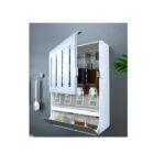 Kitchen Shelf Wall Mounted Spice Rack Multi-Functional Condiment Storage Box