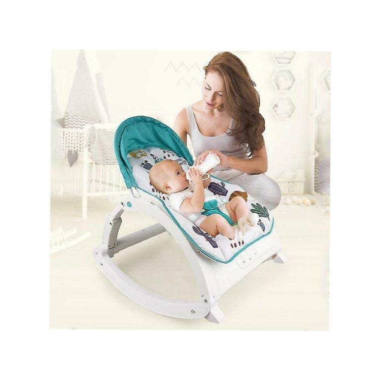 Infant to Toddler Music Portable Baby Rocker Chair - Blue