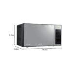 Samsung 40L Solo Microwave Oven, Ceramic Inside, 1500w, MG402MADXBB/SG - Black