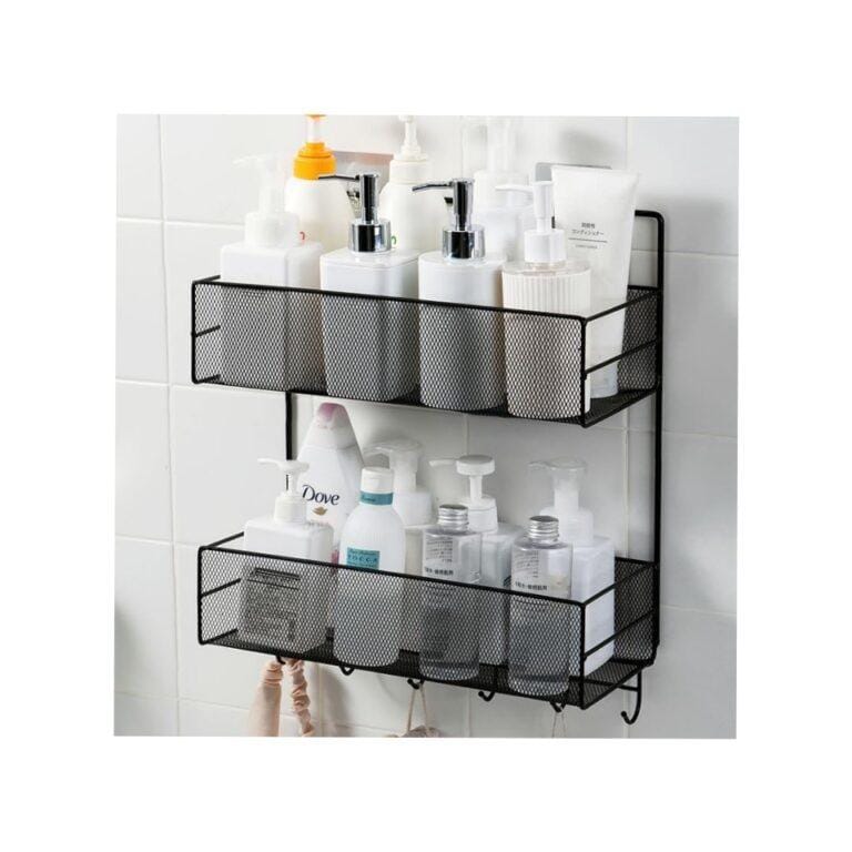 2pcs Wall Mounted Bathroom Shelf, Shower Caddy Organizer RM-473