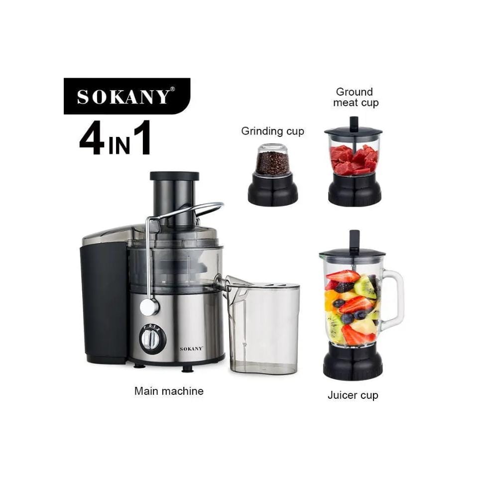 Sk-4009 Sokany 4 in 1 Juice Extractor 800w SK-4009