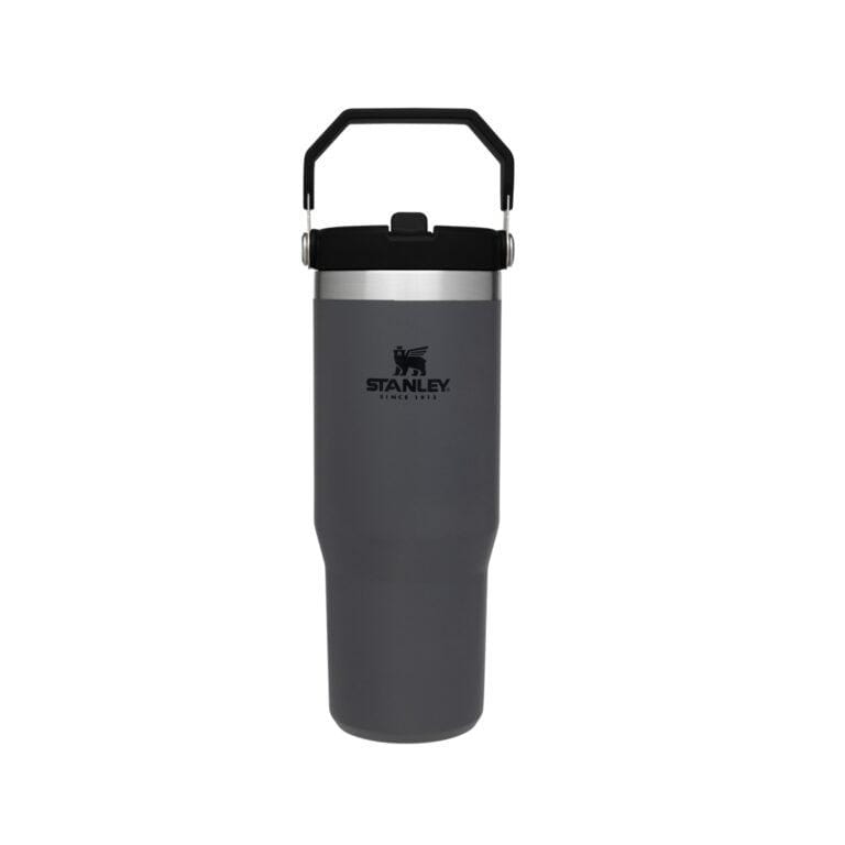 Stanley Quencher Mug Iceflow Flip Straw Tumbler 0.88ml - Charcoal