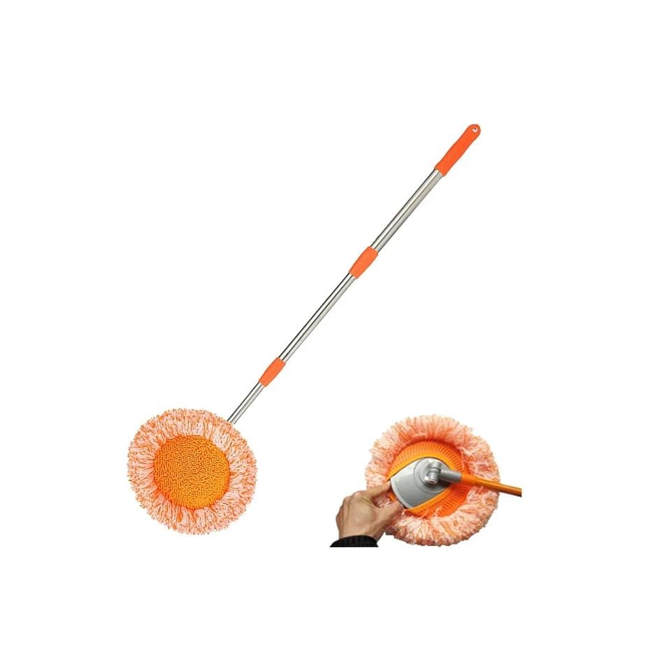 Sunflower1 360° Rotatable Long Handle Cleaning Mop for Floor, Ceiling, Wall, Bathroom, Glass Window