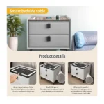 Smart Bedside Table with Wireless Charging Station with Bluetooth Speaker