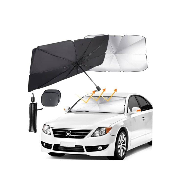 Car Windshield Sun Shade Umbrella - Foldable Car Umbrella Sunshade Cover UV Block Car Front Window