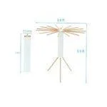 Tripod Cloth Drying Rack, Foldable Tripod Drying Rack, Wooden Folding Collapsible Indoor Drying Rack