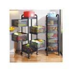 Professional 5 Tier Rotating Kitchen Storage Rack Organizer