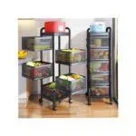 Professional 5 Tier Rotating Kitchen Storage Rack Organizer