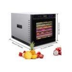 8-Tray Professional Stainless Steel Food Dehydrator – Rapid Drying