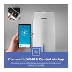 GEEPAS Digital 2-In-1 Air Purifier And Humidifier, Remote Control And Wifi GAP63073UK