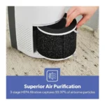 GEEPAS Digital 2-In-1 Air Purifier And Humidifier, Remote Control And Wifi GAP63073UK