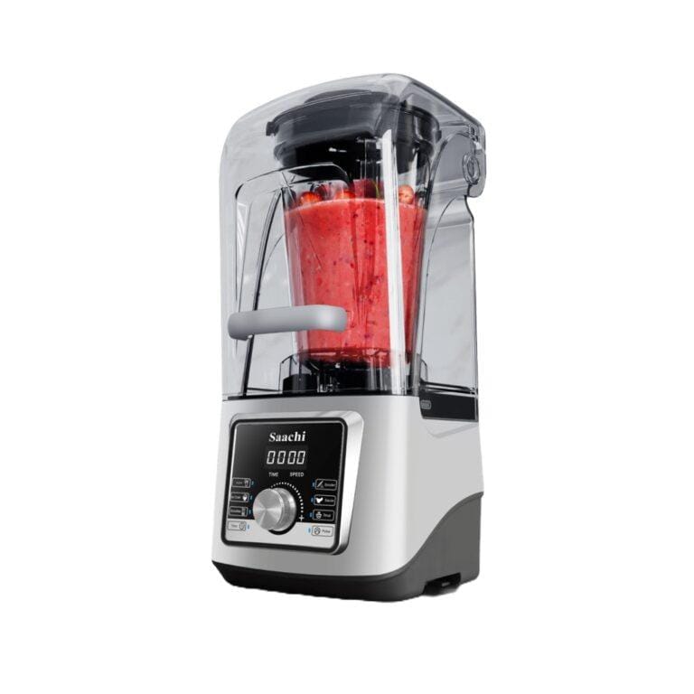 Saachi 4L Commercial Silent Blender With Plastic Jar Ice Crusher Juicer 1600W NL-BL-4413P-BK