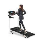 Ultra-Thin Folding Treadmill with 3-Level Incline – Compact & Silent Running Machine