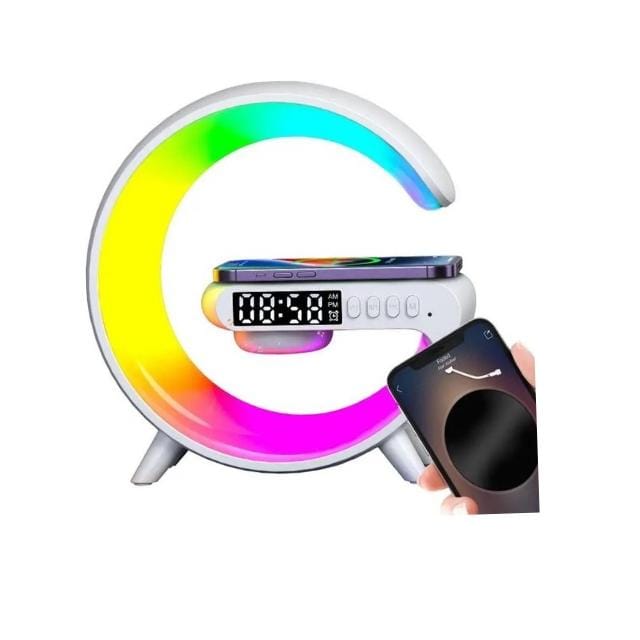 Multifunctional Alarm Clock with Wireless Charger & Bluetooth Speaker