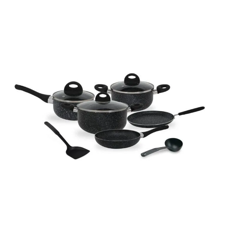 Homeway 10pcs Marble Cookware Set - Forged (Eternal Collection) HW3696