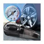 HUANZHAN 4-in-1 Car Vacuum Cleaner with Tire Inflator, Pressure Gauge, and Floodlight – DC 12V, 106W