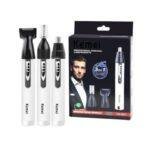 Kemei KM-6651 3-in-1 Rechargeable Grooming Kit for Men – Nose, Ear & Beard Trimmer