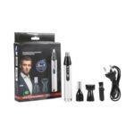 Kemei KM-6651 3-in-1 Rechargeable Grooming Kit for Men – Nose, Ear & Beard Trimmer