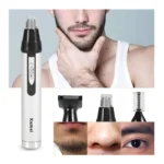 Kemei KM-6651 3-in-1 Rechargeable Grooming Kit for Men – Nose, Ear & Beard Trimmer