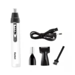 Kemei KM-6651 3-in-1 Rechargeable Grooming Kit for Men – Nose, Ear & Beard Trimmer