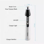 Kemei KM-6651 3-in-1 Rechargeable Grooming Kit for Men – Nose, Ear & Beard Trimmer
