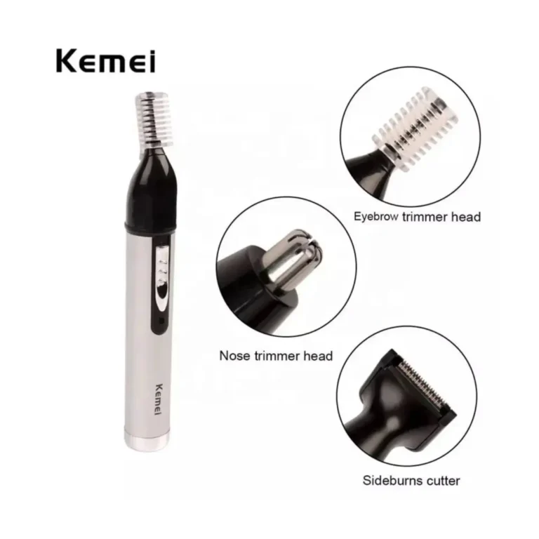 Kemei KM-6651 3-in-1 Rechargeable Grooming Kit for Men – Nose, Ear & Beard Trimmer