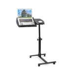 Adjustable Folding Laptop Table with Tilt & Locking Wheels | Portable Computer Workstation