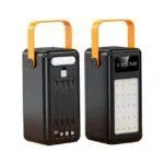 Oarmio MXQ-M150A 120000mAh Power Bank – 4 USB Ports, LED Light, 2.1A Fast Charging – Black