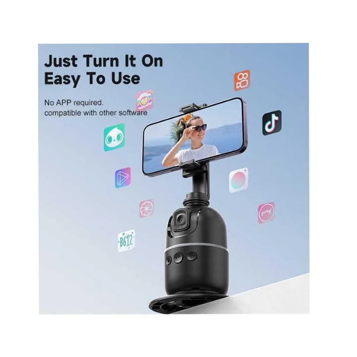 P03 Magic Snapshot 360 AI Auto-Face Tracking Gimbal with RGB Lights