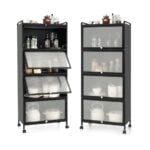 80cm Wide 5-Tier Kitchen Storage Rack Organizer