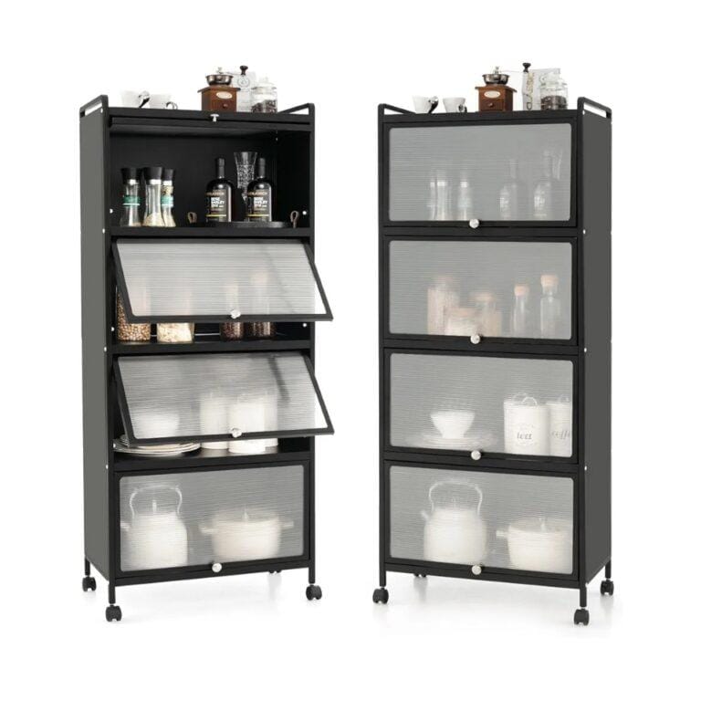 80cm Wide 5-Tier Kitchen Storage Rack Organizer