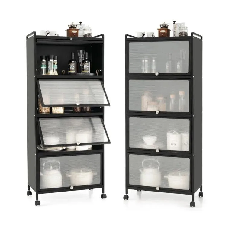 80cm Wide 5-Tier Kitchen Storage Rack Organizer