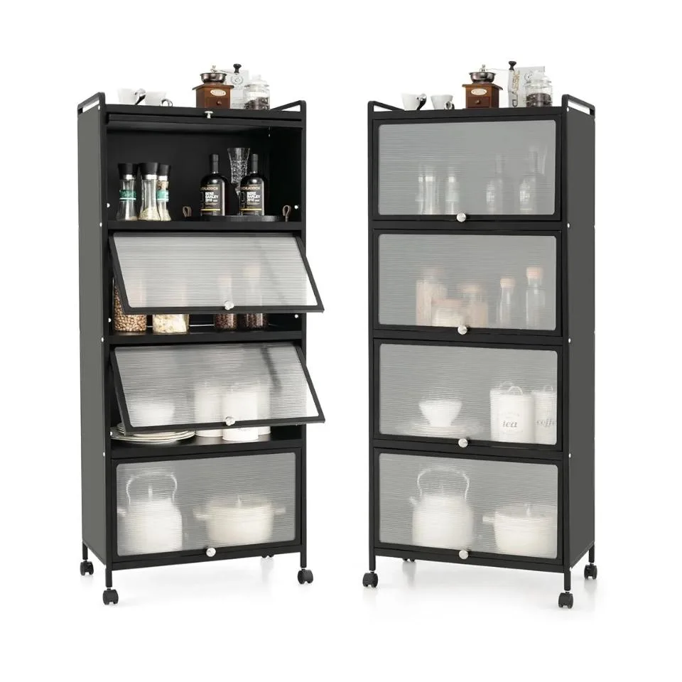 80cm Wide 5-Tier Kitchen Storage Rack Organizer